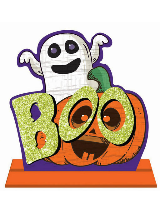 Stand Up Glitter Pumpkin Centerpiece Decoration - costumesupercenter.com
