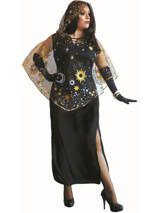 Women's Celestial Star Sorceress Plus Costume - costumesupercenter.com