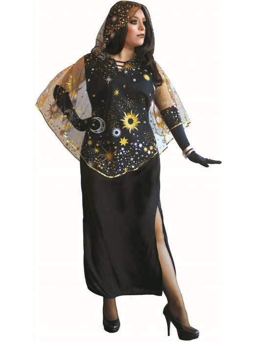 Womens Celestial Star Sorceress Plus Costume - costumesupercenter.com