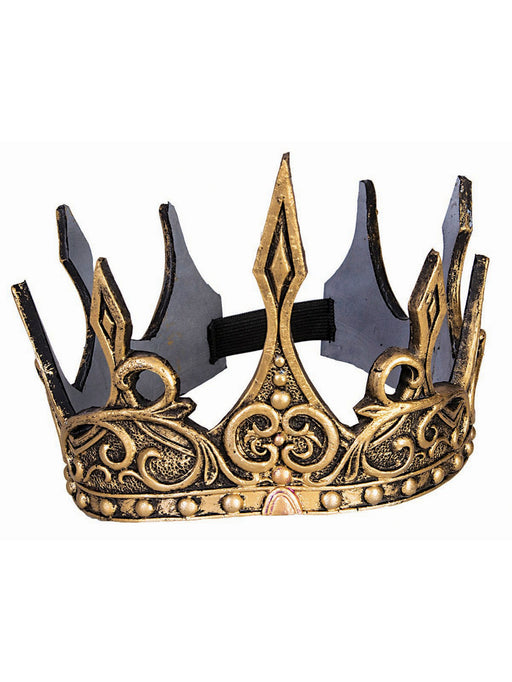 Adult Gold Foam Crown - costumesupercenter.com