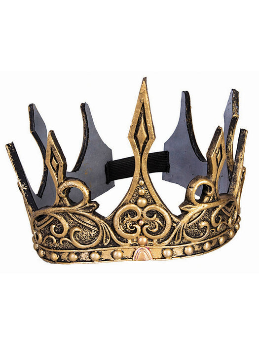 Foam Gold Crown Accessory - costumesupercenter.com
