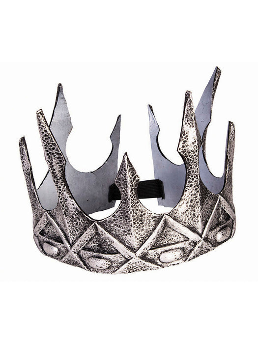 Foam Silver Crown Adult - costumesupercenter.com
