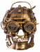 Gold Skull Steampunk Mask - costumesupercenter.com