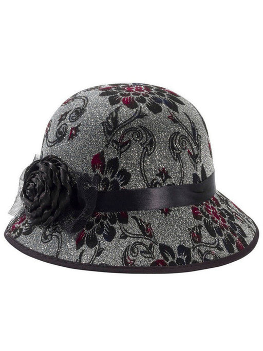 Flapper Hat w/ Flowers - costumesupercenter.com