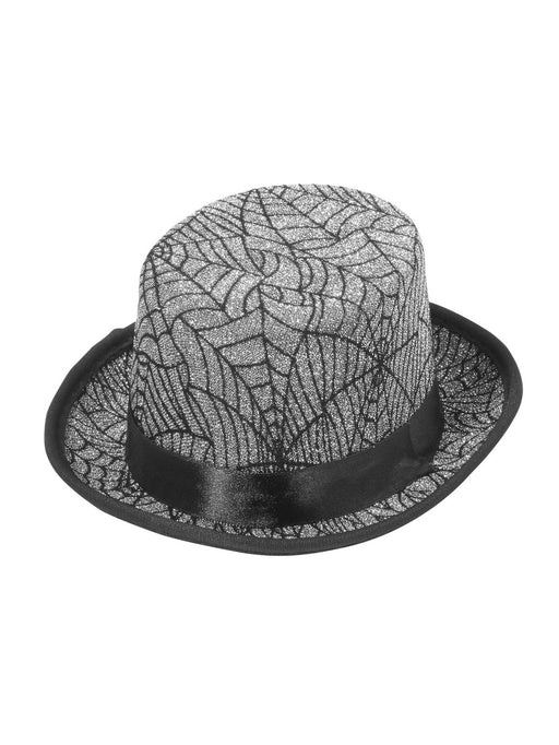 Adult Mini Spider Web Top Hat - costumesupercenter.com