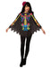 Women's Day of the Dead Poncho Adult Costume - costumesupercenter.com