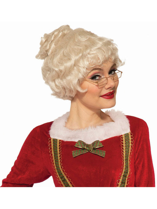 Premium Mrs. Claus Wig Accessory - costumesupercenter.com