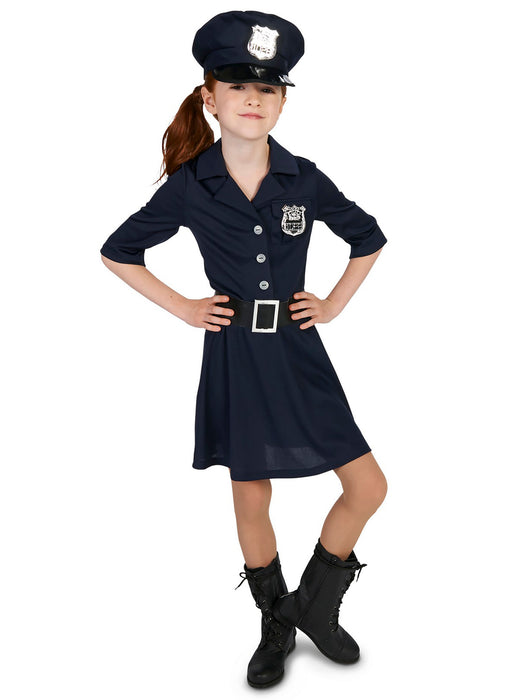 Kid's Police Girl Costume - costumesupercenter.com