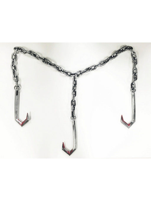 Plastic Meat Hook and Chains Prop - costumesupercenter.com