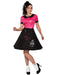 Women's Girls' 1950's Hot Pink Poodle Dress - costumesupercenter.com