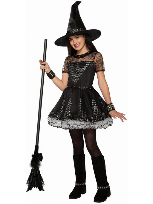 Girl's Rebel Rock Witch Classic Costume - costumesupercenter.com