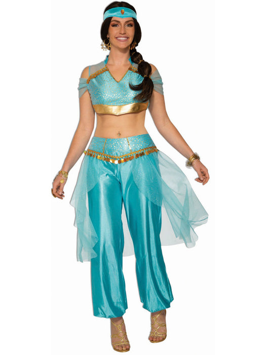 Women's Blue Harem Girl Costume - costumesupercenter.com
