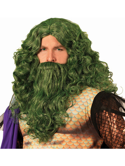 Dark Neptune Green Wig - costumesupercenter.com