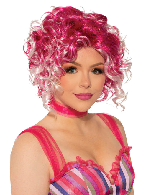 Rose and Blonde Curly Wig - costumesupercenter.com