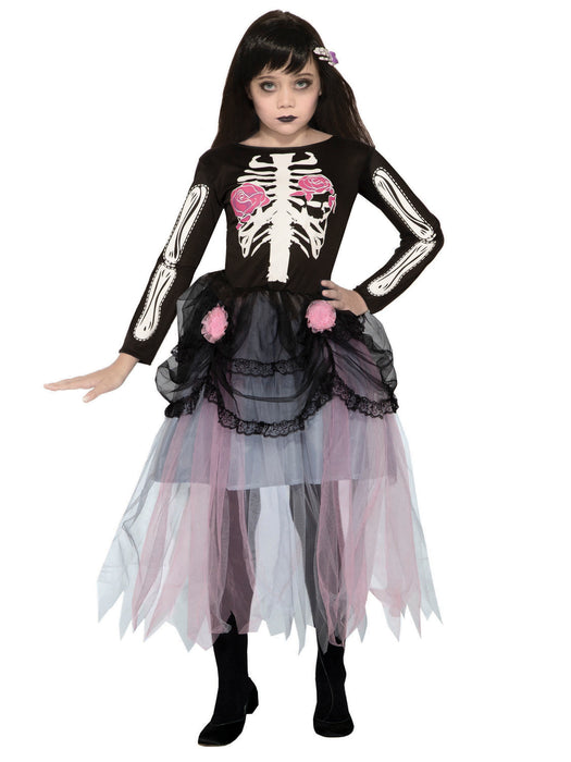 Girls Rosie Bones Costume - costumesupercenter.com