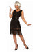 Women's Black Fringe Flapper Costume - costumesupercenter.com