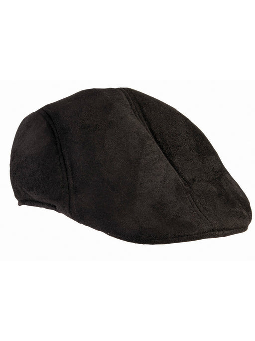 Adult Black Suede Cap - costumesupercenter.com