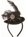 Adult Mini Black Steampunk Top Hat - costumesupercenter.com