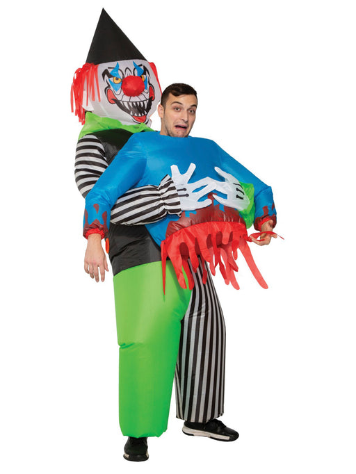Evil Clown w/ Victim Inflatable Costume for Adult - costumesupercenter.com