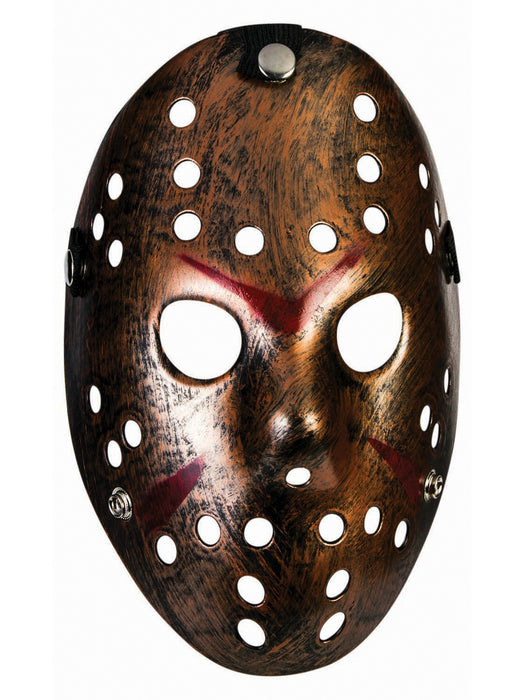 Bronze Hockey Mask - costumesupercenter.com