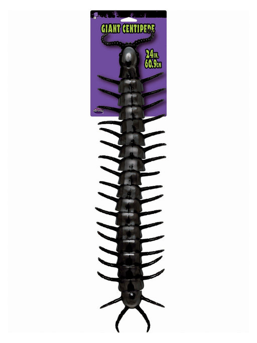 24-inch Giant Black Centipede Decoration - costumesupercenter.com