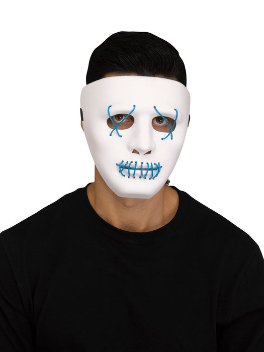 Blue Illumo LED Light Up Mask - costumesupercenter.com