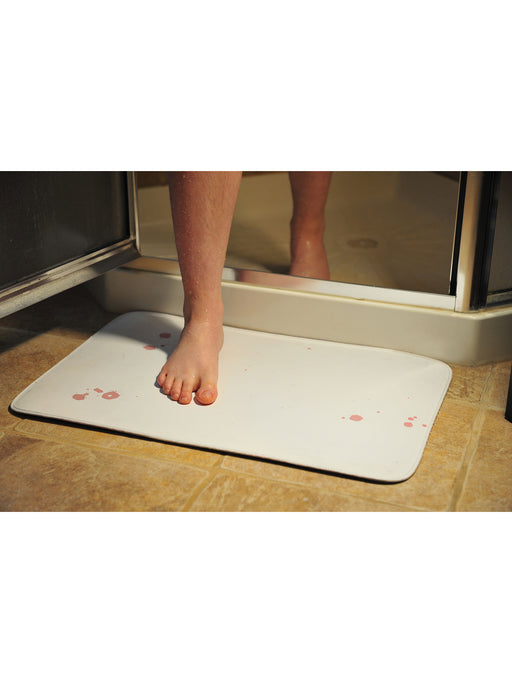 23-inch Bloody Footprint Door Mat - costumesupercenter.com