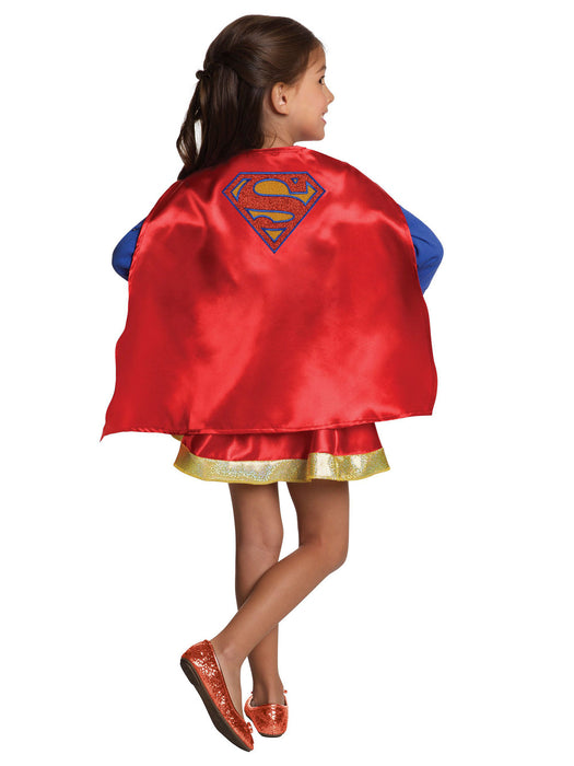 Girls DC Super Hero Supergirl Cape and Skirt Set - costumesupercenter.com