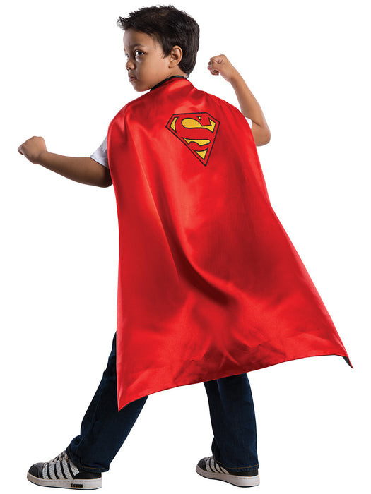 Boys' Batman and Superman Reversible Cape - costumesupercenter.com