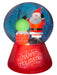 Snow Globe Santa On The Roof Projection Inflatable Airblown Decor - costumesupercenter.com