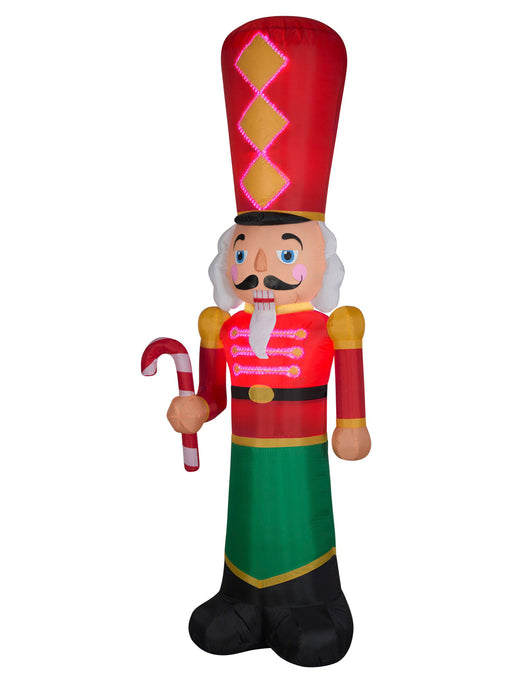 LED Nutcracker Lightshow Christmas Inflatable Lawn Decoration - costumesupercenter.com