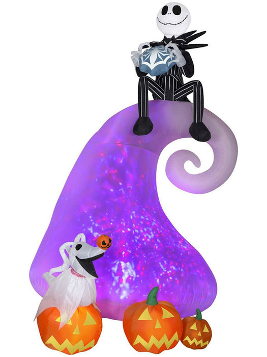 The Nightmare Before Christmas Kaleidoscope Projection Airblown Inflatable Scene Decoration - costumesupercenter.com