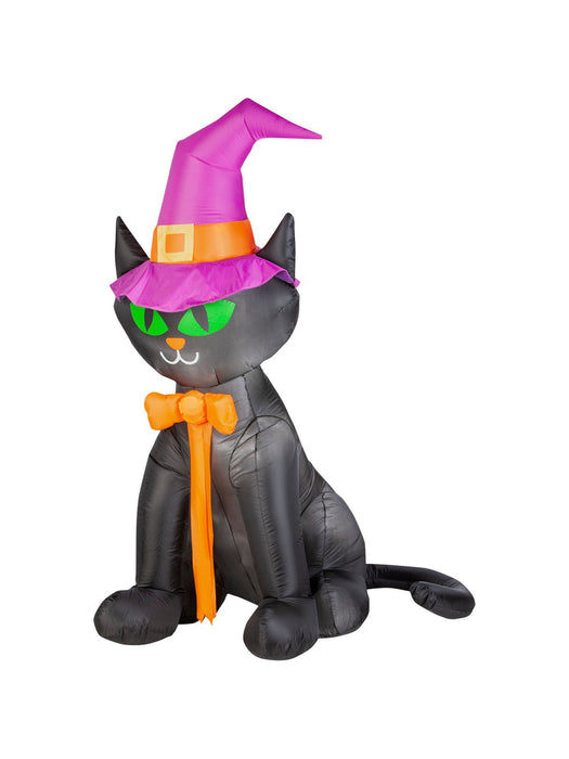 Inflatable Airblown Cat with Hat - 6.5' - costumesupercenter.com