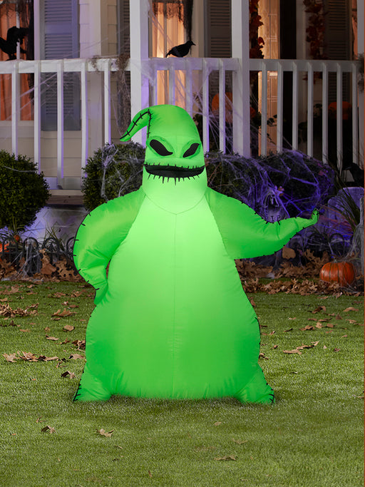 3.5 Ft. Airblown Inflatable The Nightmare Before Christmas Green Oogie Boogie - costumesupercenter.com