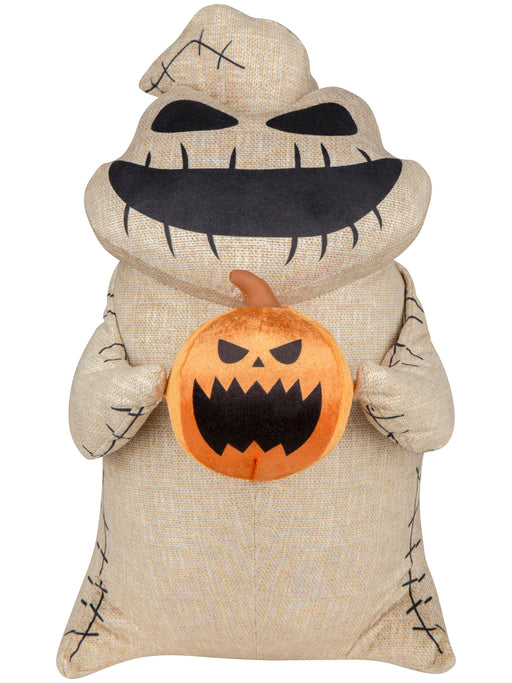 18 Inch The Nightmare Before Christmas Oogie Boogie Holding Pumpkin Plush Front Door Greeter - costumesupercenter.com