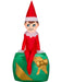 Inflatable Airblown Elf on the Shelf Christmas Prop - costumesupercenter.com