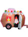 Gingerbread Trailer Animated Inflatable Airblown Decor - costumesupercenter.com