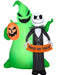 6.5 Ft. Airblown Inflatable The Nightmare Before Christmas Jack & Boogie - costumesupercenter.com