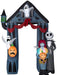 The Nightmare Before Christmas Inflatable Airblown Inflatable Archway - 9' - costumesupercenter.com