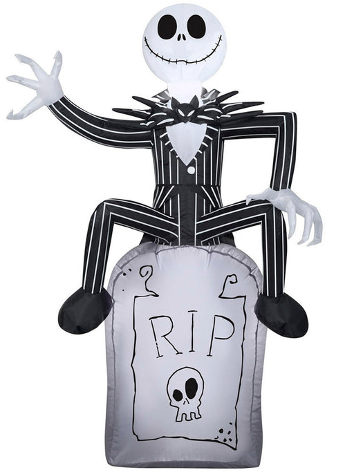 The Nightmare Before Christmas Jack Skellington Airblown Inflatable Decor - costumesupercenter.com
