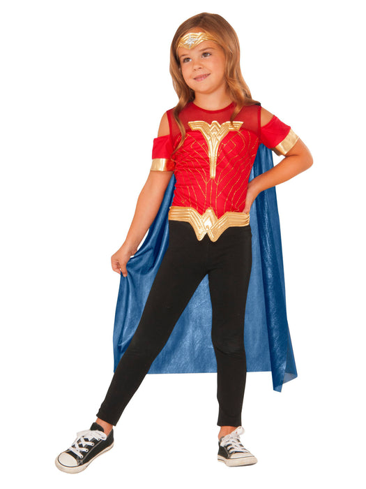 Girls Wonder Woman Costume Top Set - costumesupercenter.com