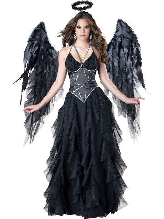 Womens Sexy Dark Angel Costume - costumesupercenter.com