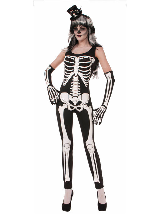 Spooky Skeleton Jumpsuit Costume - costumesupercenter.com