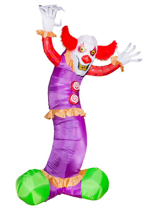Giant Clown Inflatable Halloween Decoration - costumesupercenter.com