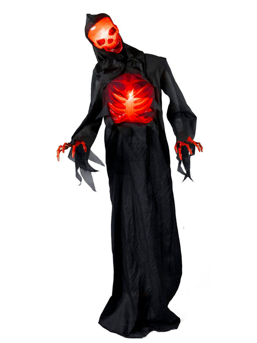 Lifesize Red Demon Animated Decoration - costumesupercenter.com