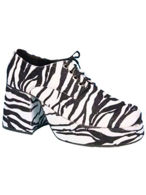 Zebra Men's Platform Shoes - costumesupercenter.com