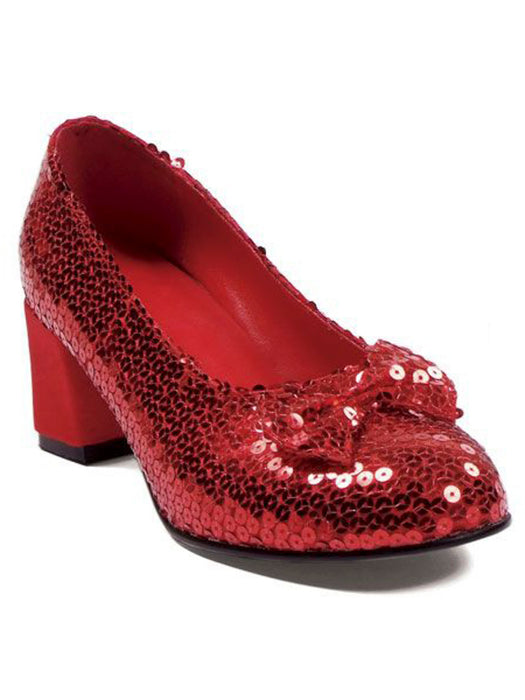 Red Sequin Shoes Adult - costumesupercenter.com
