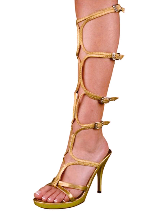 Sexy Gold Adult Shoes - costumesupercenter.com