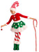 Christmas Princess Candy Cane Elf Girls Costume - costumesupercenter.com