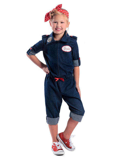 Rosie the Riveter Girl's Costume - costumesupercenter.com